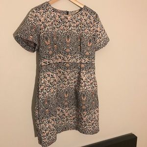 H&M short sleeve floral embroidered dress. Size 14